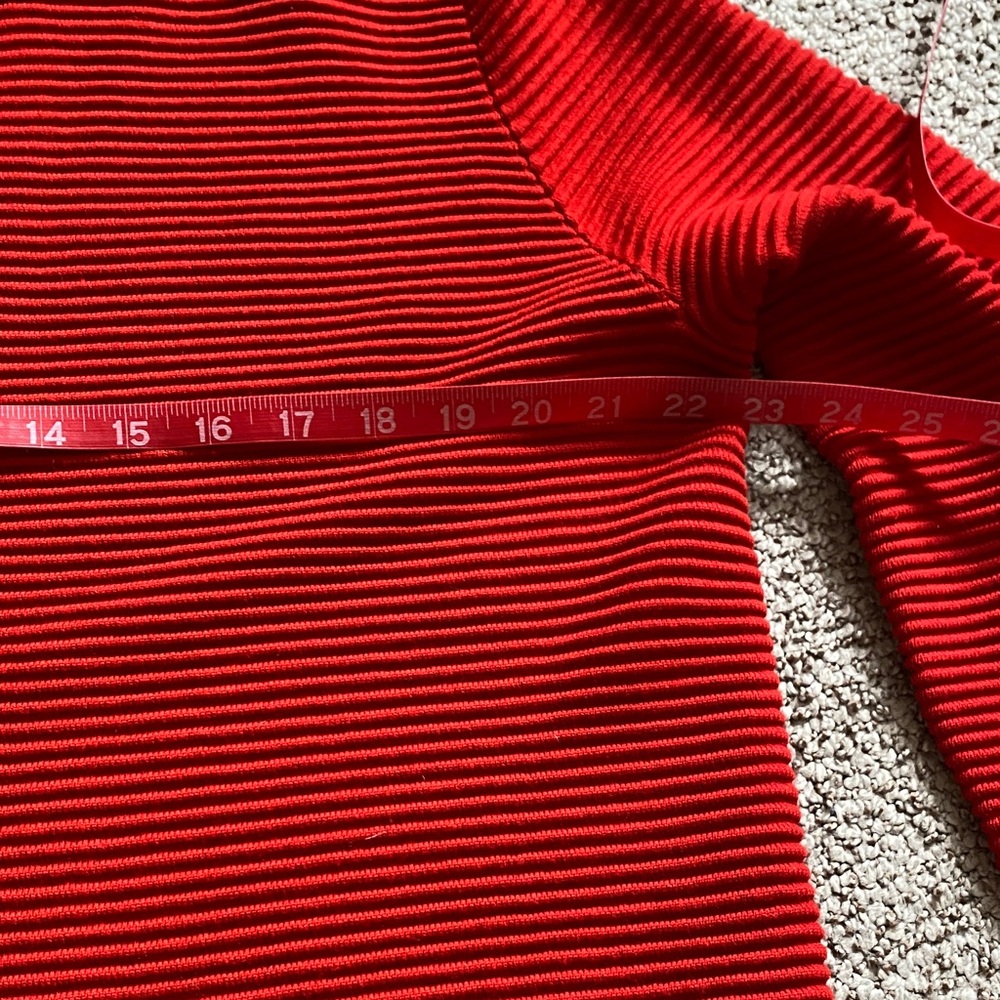 Reiss Vibrant Red Ribbed Sweater - Picture 3 of 6